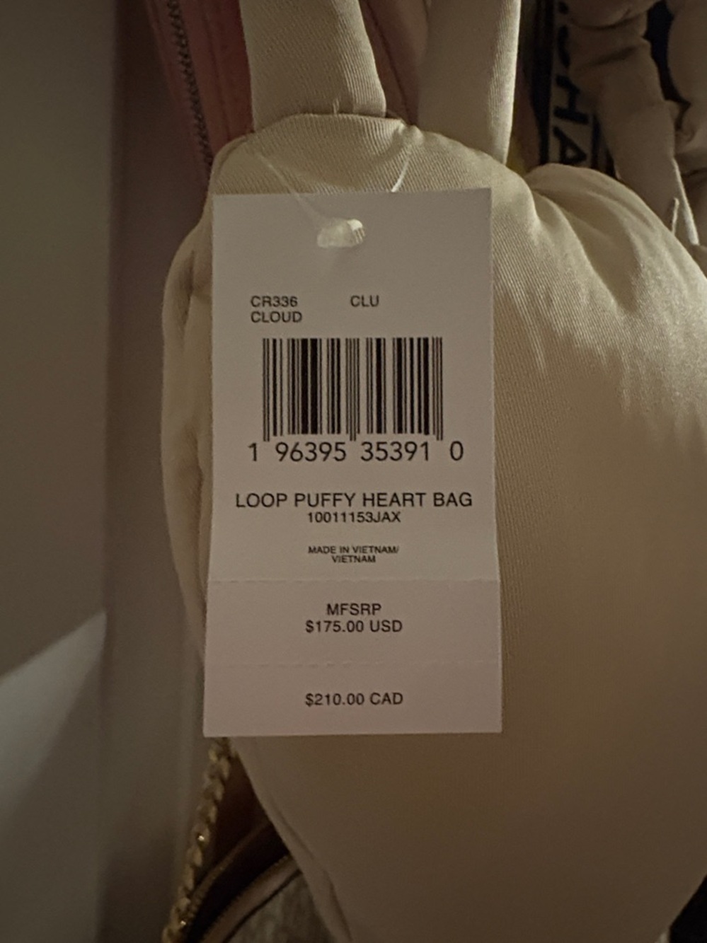Coachtopia Soft Heart Tote Bag in Light Beige - Picture 4 of 7